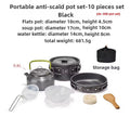 1-3 Person Camping Cookware Set: Light, Portable Pot & Pan in Carrying Bag, Ideal for Outdoor Trips - Outdoors & Sports Tinker Time