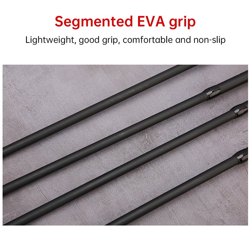 1.5 - 2.4M Telescopic Carbon Fishing Rod Rotary Baitcasting (8 - 25g) with Wooden Handle - Outdoors & Sports Tinker Time