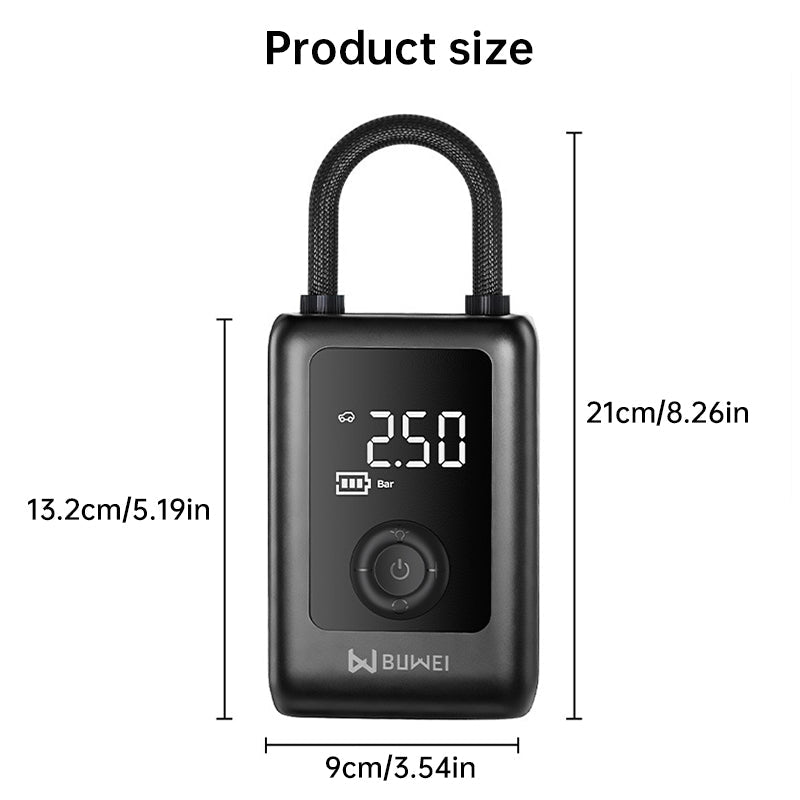 150PSI Rechargeable Electric Tire Pump with Light & LCD: for cars, bikes - Outdoors & Sports Tinker Time