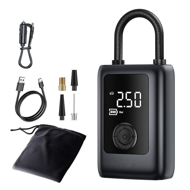 150PSI Rechargeable Electric Tire Pump with Light & LCD: for cars, bikes - Outdoors & Sports Tinker Time