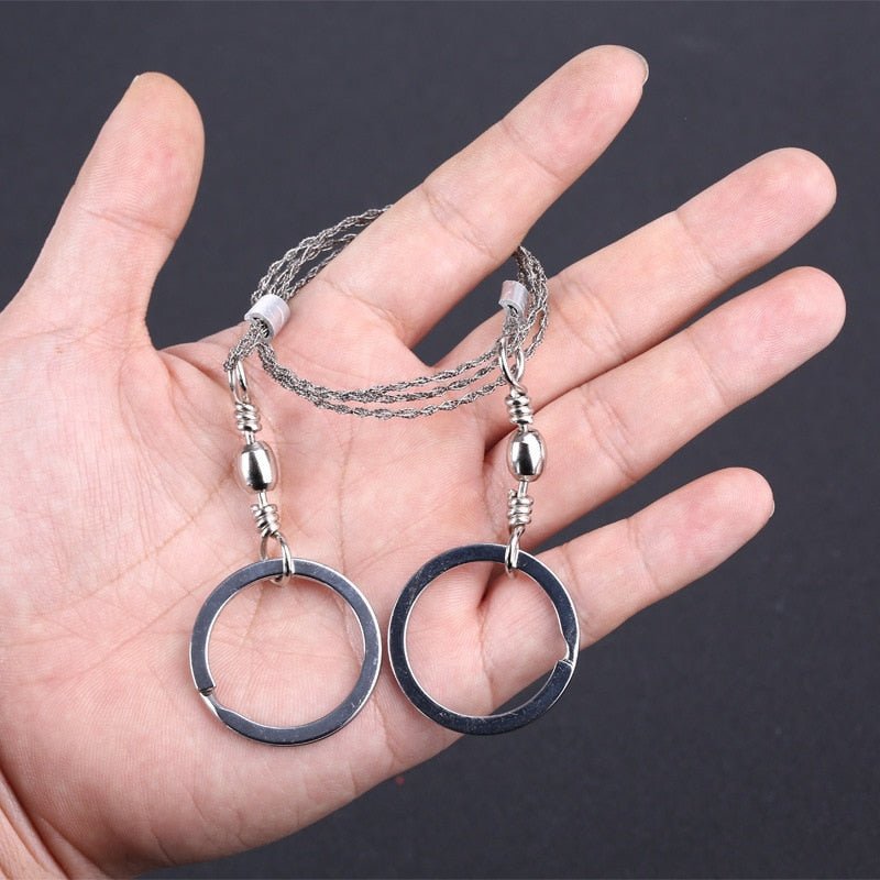 1PC New Hand Chain Saw Safety Survival Fretsaw ChainSaw Emergency Outdoor Steel Wire Saw Camping Hunting Kits Pocket Gear - Outdoors & Sports Tinker Time