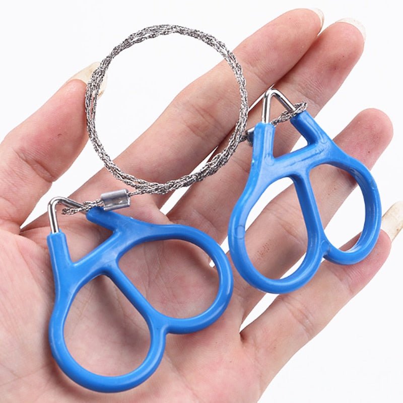 1PC New Hand Chain Saw Safety Survival Fretsaw ChainSaw Emergency Outdoor Steel Wire Saw Camping Hunting Kits Pocket Gear - Outdoors & Sports Tinker Time