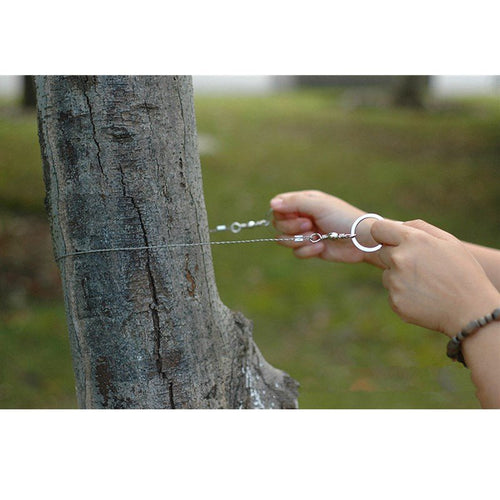 1PC New Hand Chain Saw Safety Survival Fretsaw ChainSaw Emergency Outdoor Steel Wire Saw Camping Hunting Kits Pocket Gear - Outdoors & Sports Tinker Time