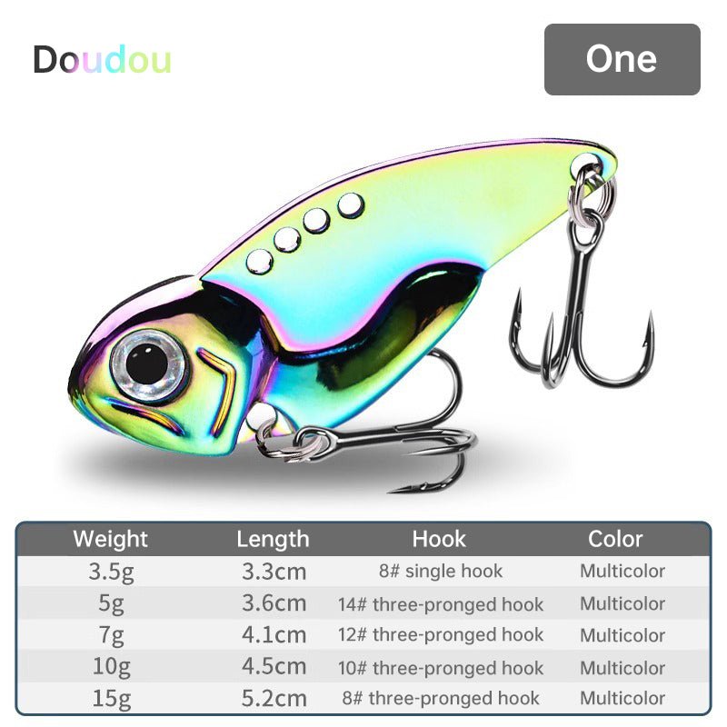 1PCS 3.5g/5g/7g/10g/15g VIB Fishing Lure – Rattlesnake Iron Jig, long-cast hard lure for predatory fish. - Outdoors & Sports Tinker Time