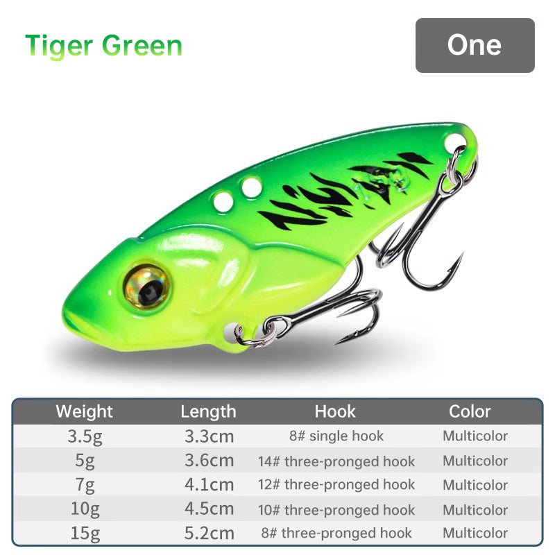 1PCS 3.5g/5g/7g/10g/15g VIB Fishing Lure – Rattlesnake Iron Jig, long-cast hard lure for predatory fish. - Outdoors & Sports Tinker Time