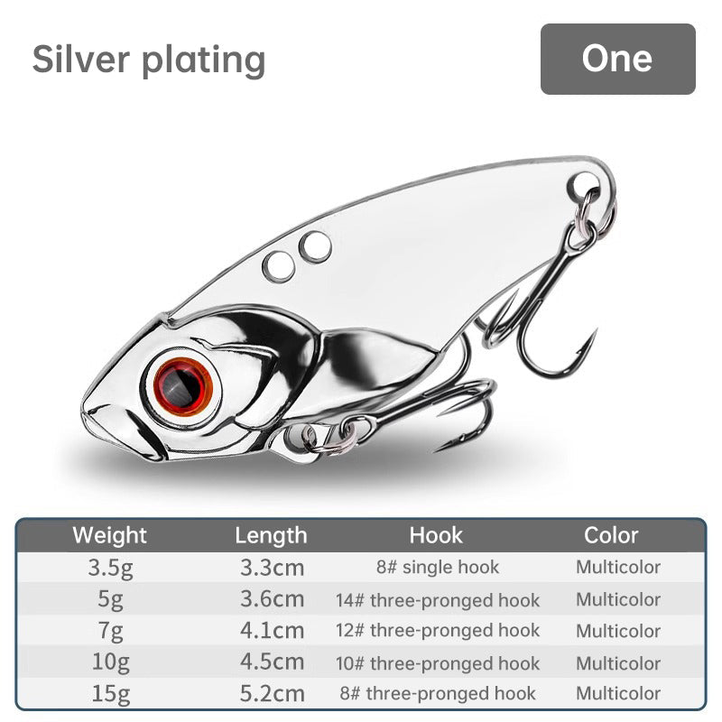 1PCS 3.5g/5g/7g/10g/15g VIB Fishing Lure – Rattlesnake Iron Jig, long-cast hard lure for predatory fish. - Outdoors & Sports Tinker Time