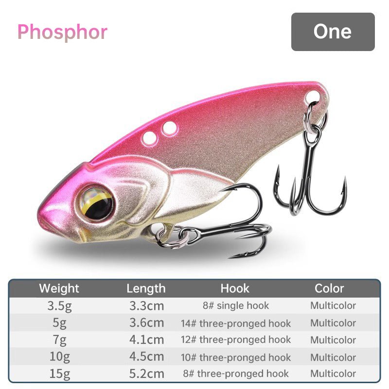 1PCS 3.5g/5g/7g/10g/15g VIB Fishing Lure – Rattlesnake Iron Jig, long-cast hard lure for predatory fish. - Outdoors & Sports Tinker Time