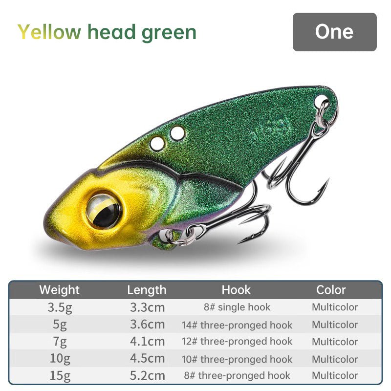 1PCS 3.5g/5g/7g/10g/15g VIB Fishing Lure – Rattlesnake Iron Jig, long-cast hard lure for predatory fish. - Outdoors & Sports Tinker Time