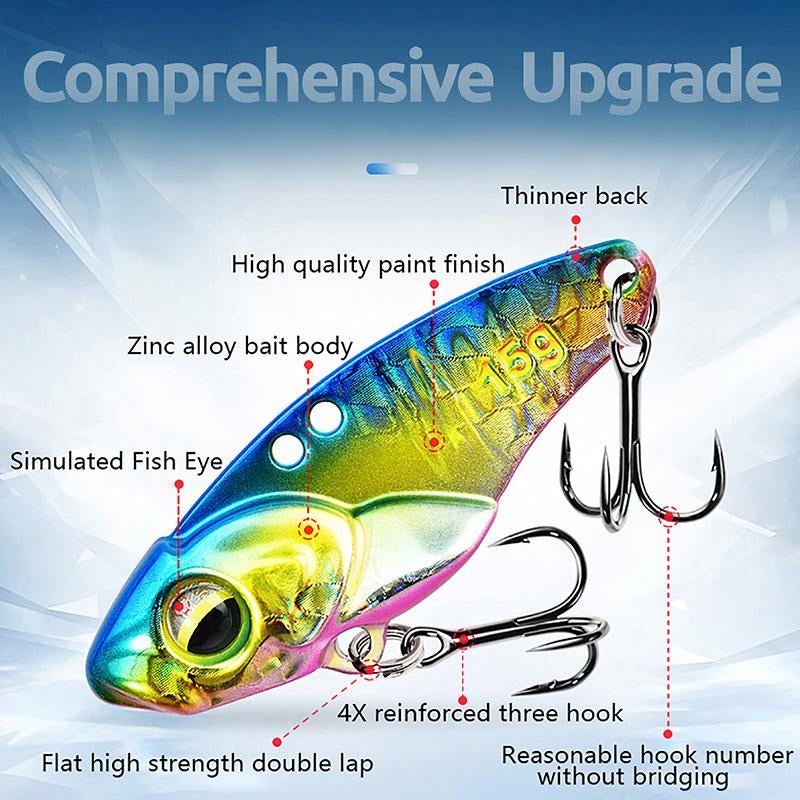 1PCS 3.5g/5g/7g/10g/15g VIB Fishing Lure – Rattlesnake Iron Jig, long-cast hard lure for predatory fish. - Outdoors & Sports Tinker Time