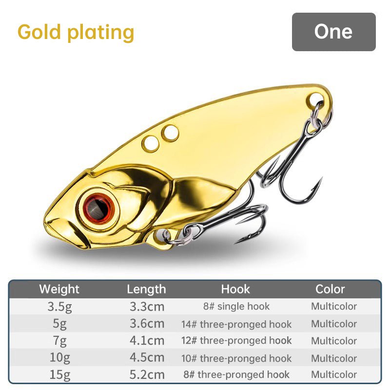 1PCS 3.5g/5g/7g/10g/15g VIB Fishing Lure – Rattlesnake Iron Jig, long-cast hard lure for predatory fish. - Outdoors & Sports Tinker Time