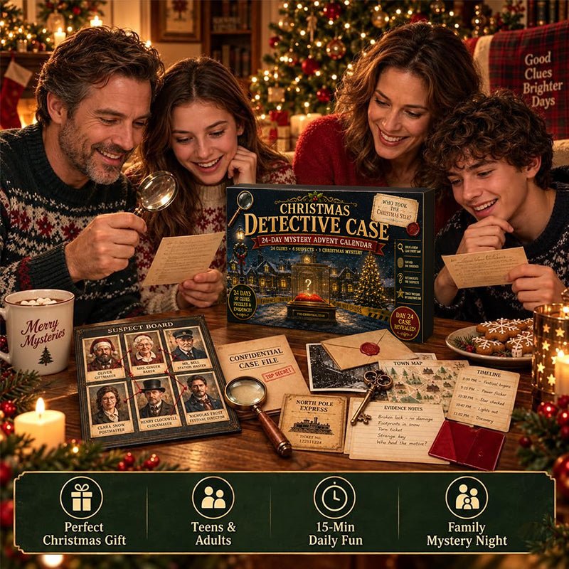 24-Day Mystery Adventure Advent Calendar – Christmas Puzzle Escape Room Game with 6 Themes, Daily Surprise Discovery - Outdoors & Sports Tinker Time