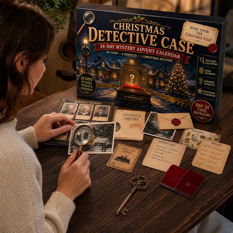 24-Day Mystery Adventure Advent Calendar – Christmas Puzzle Escape Room Game with 6 Themes, Daily Surprise Discovery - Outdoors & Sports Tinker Time