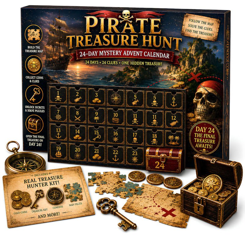 24-Day Mystery Adventure Advent Calendar – Christmas Puzzle Escape Room Game with 6 Themes, Daily Surprise Discovery - Outdoors & Sports Tinker Time
