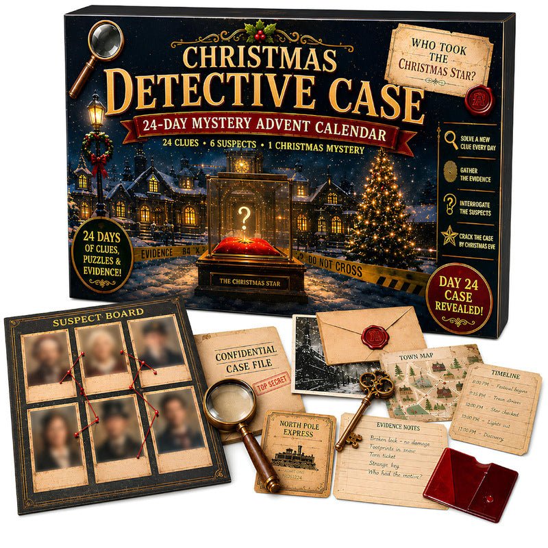 24-Day Mystery Adventure Advent Calendar – Christmas Puzzle Escape Room Game with 6 Themes, Daily Surprise Discovery - Outdoors & Sports Tinker Time