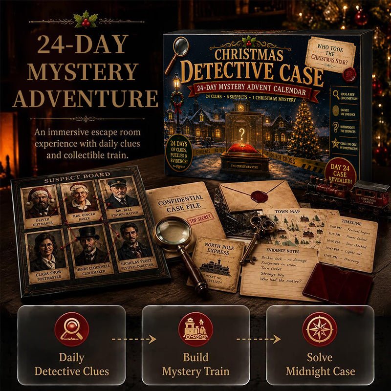 24-Day Mystery Adventure Advent Calendar – Christmas Puzzle Escape Room Game with 6 Themes, Daily Surprise Discovery - Outdoors & Sports Tinker Time