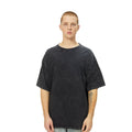 260G Pure Cotton Washed Old Short Sleeved Mens T Shirt Retro Fried Snowflake Mens and Womens Breathable Bottom Shirt - Outdoors & Sports Tinker Time