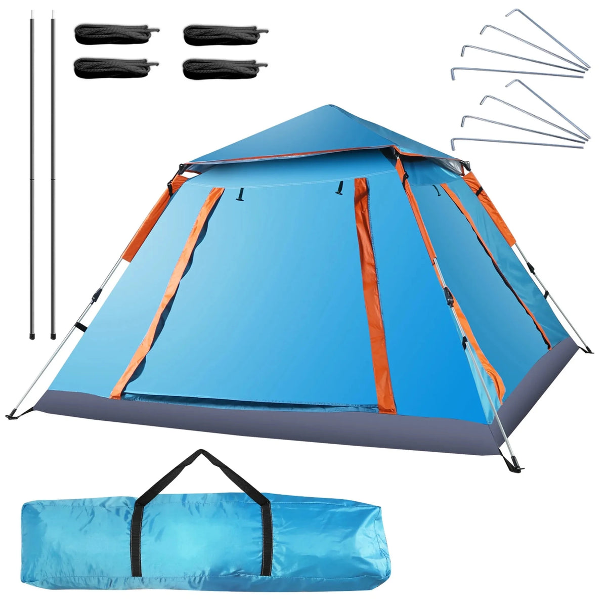 4-5 Person Camping Tent Outdoor Foldable Waterproof Tent - Outdoors & Sports Tinker Time