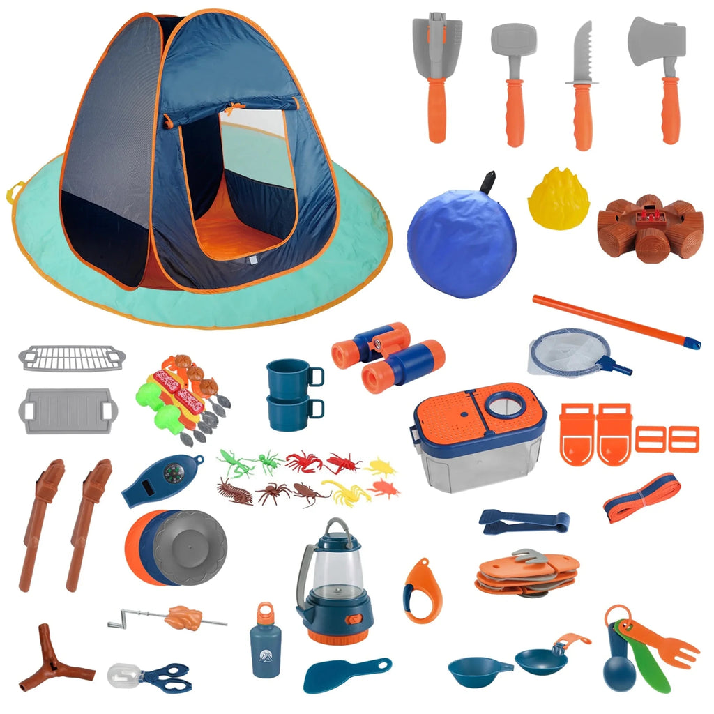 56Pcs Kids Camping Toy Set - Outdoors & Sports Tinker Time