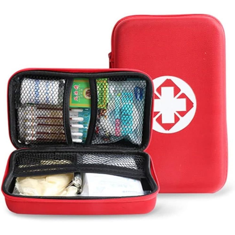 63-Piece First Aid Kit - Semi Hard Case - Outdoors & Sports Tinker Time