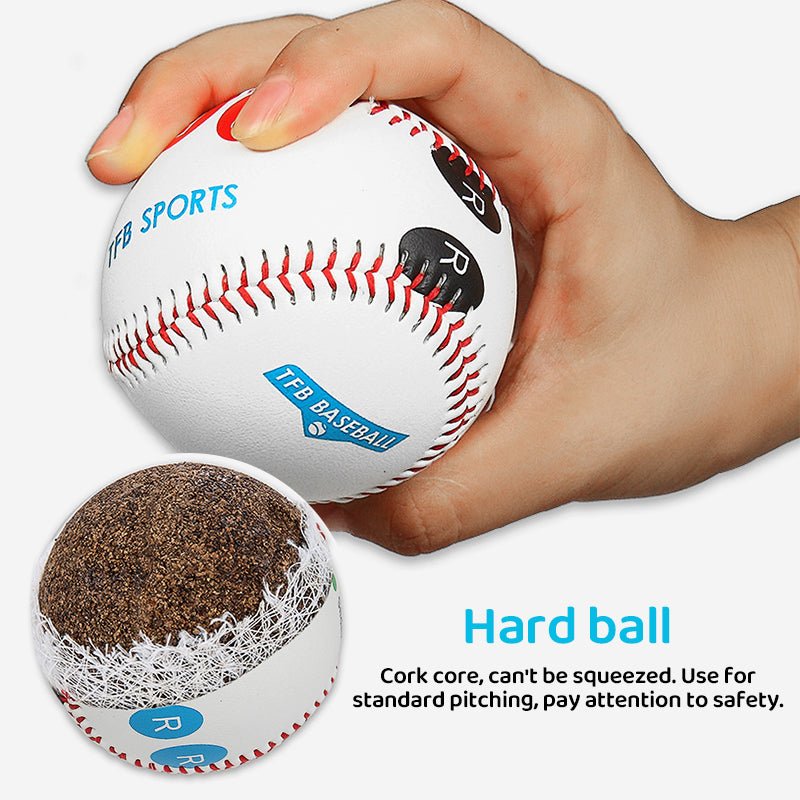 9 Inch Competition Training Baseball with Finger Placement Markers Games Practice Baseball Training Aid for Pitching - Outdoors & Sports Tinker Time