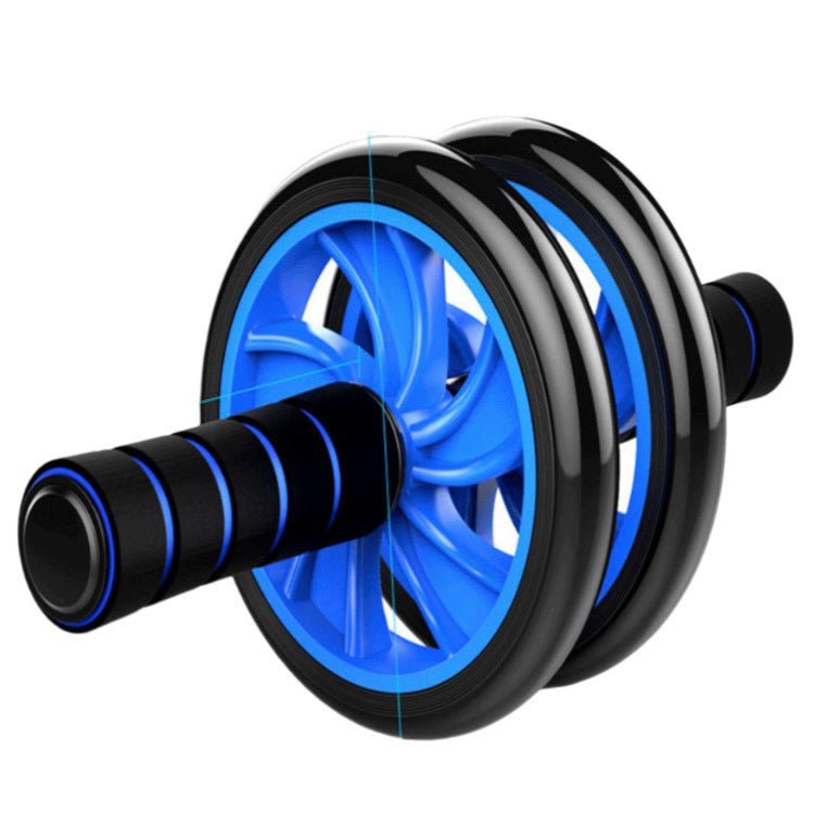 Abdominal Exercise Roller - Classic Dual Wheel with Foam Handles - Includes Extra Thick Knee Pad - Outdoors & Sports Tinker Time