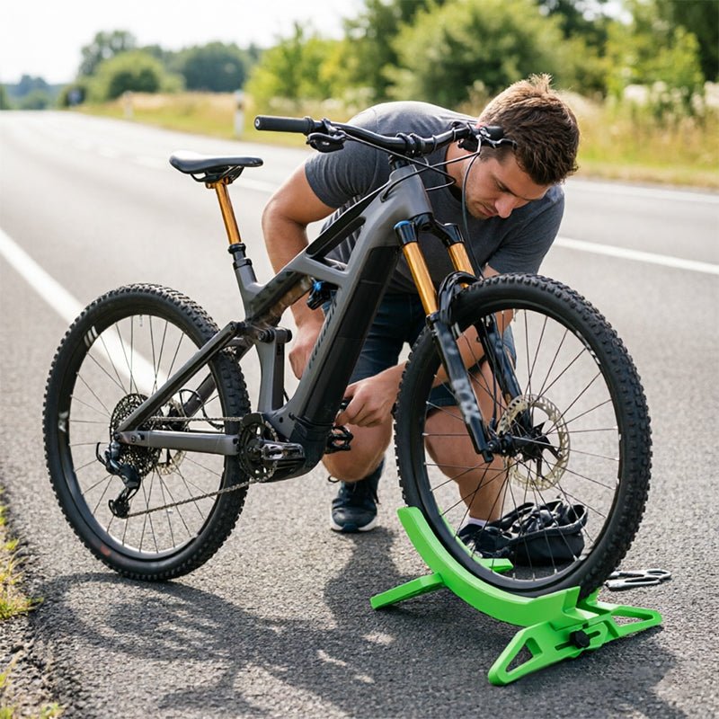 Adjustable Floor Bike Rack for Garage – MTB & Road Bike Parking, Display & Support Stand - Outdoors & Sports Tinker Time