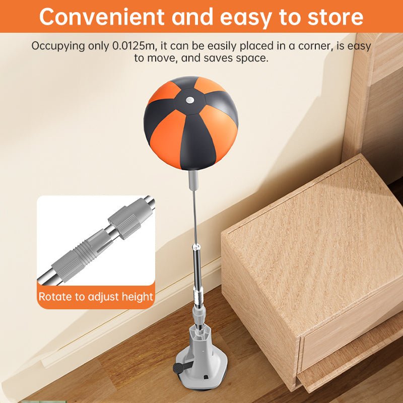Adjustable Height Freestanding Punching Bag (45-67 Inches) - Reflex Training Ball for Boxing, Home Gym & Fitness - Outdoors & Sports Tinker Time