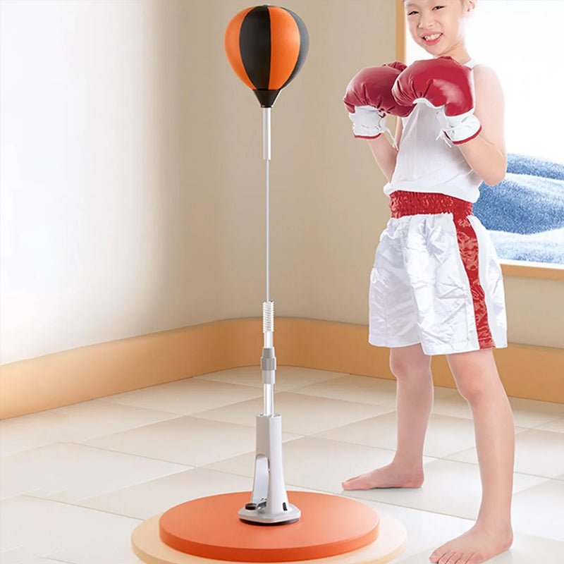 Adjustable Height Freestanding Punching Bag (45-67 Inches) - Reflex Training Ball for Boxing, Home Gym & Fitness - Outdoors & Sports Tinker Time