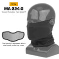 Airsoft Steel Mesh Mask with Neck Gaiter - Tactical Half Face Protection for Paintball & Cosplay - Outdoors & Sports Tinker Time