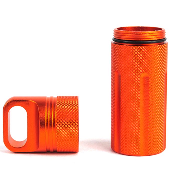 Aluminum alloy fully sealed EDC waterproof tank outdoor survival equipment waterproof compartment flat head waterproof storage b - Outdoors & Sports Tinker Time