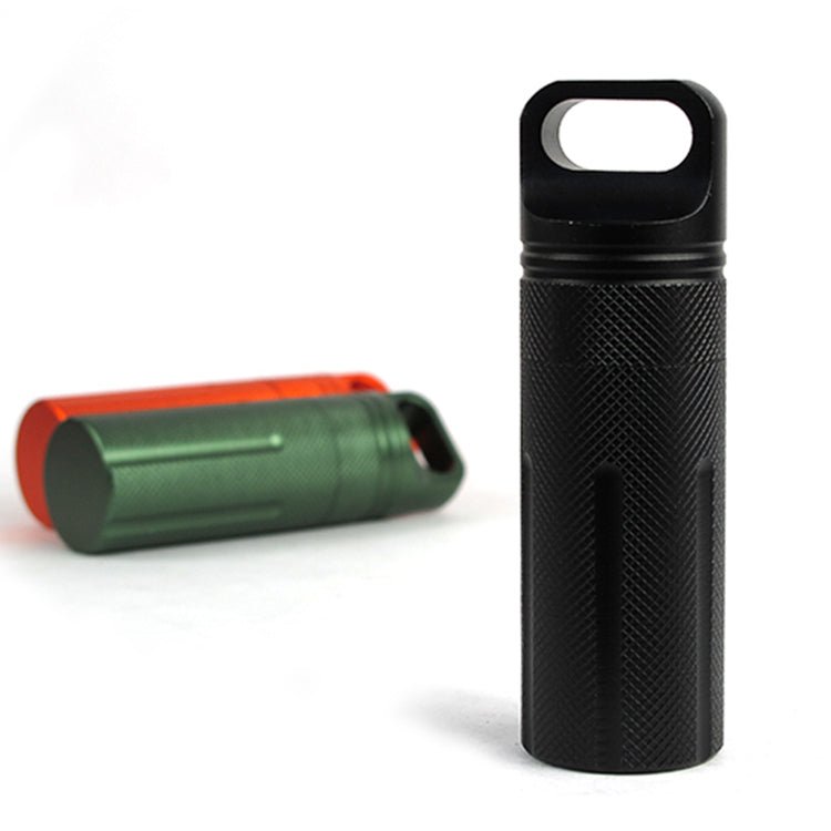Aluminum alloy fully sealed EDC waterproof tank outdoor survival equipment waterproof compartment flat head waterproof storage b - Outdoors & Sports Tinker Time