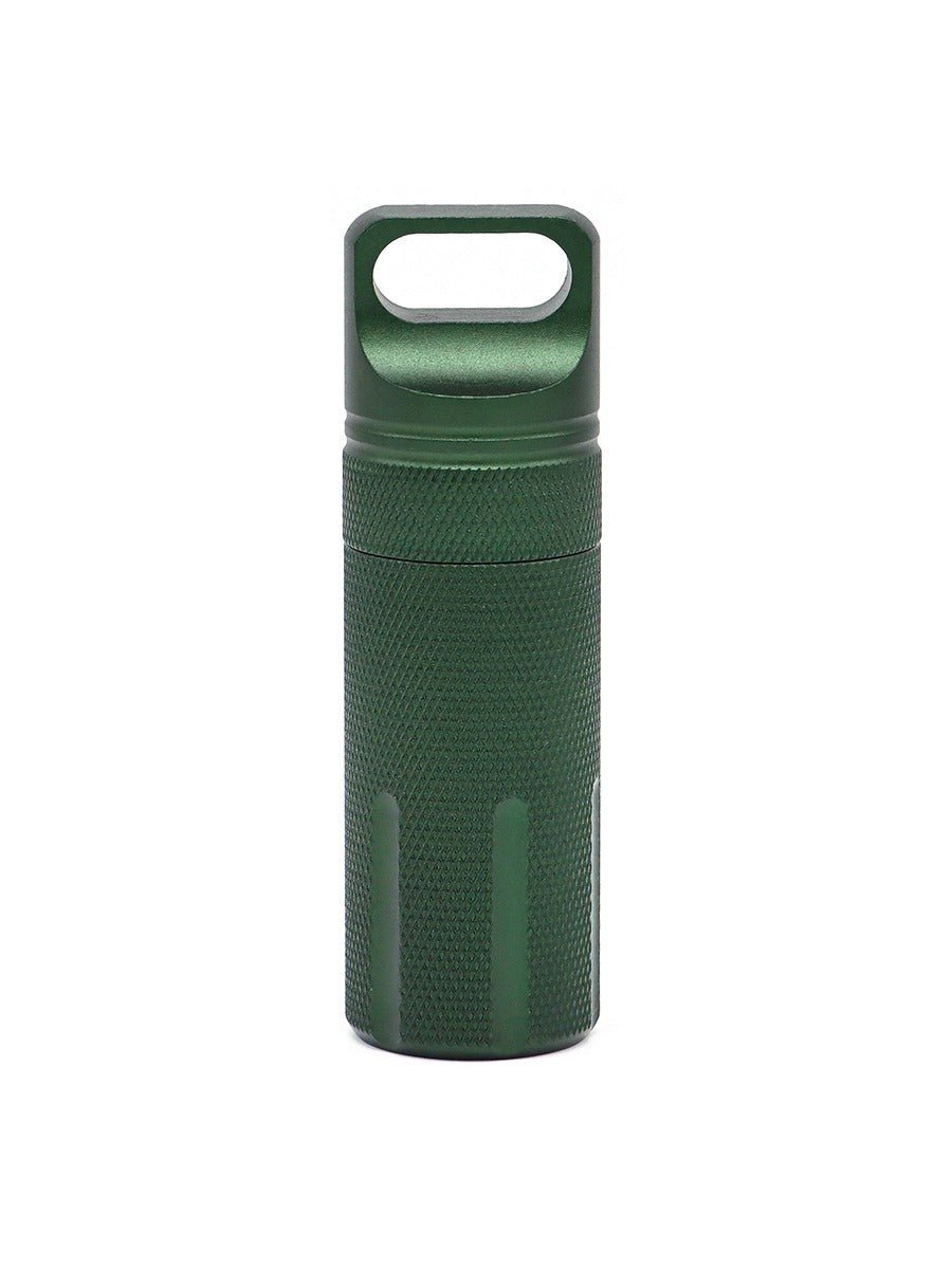 Aluminum alloy fully sealed EDC waterproof tank outdoor survival equipment waterproof compartment flat head waterproof storage b - Outdoors & Sports Tinker Time