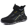 Anti smashing and anti piercing steel toe cap construction site wear-resistant high top work boots - Outdoors & Sports Tinker Time