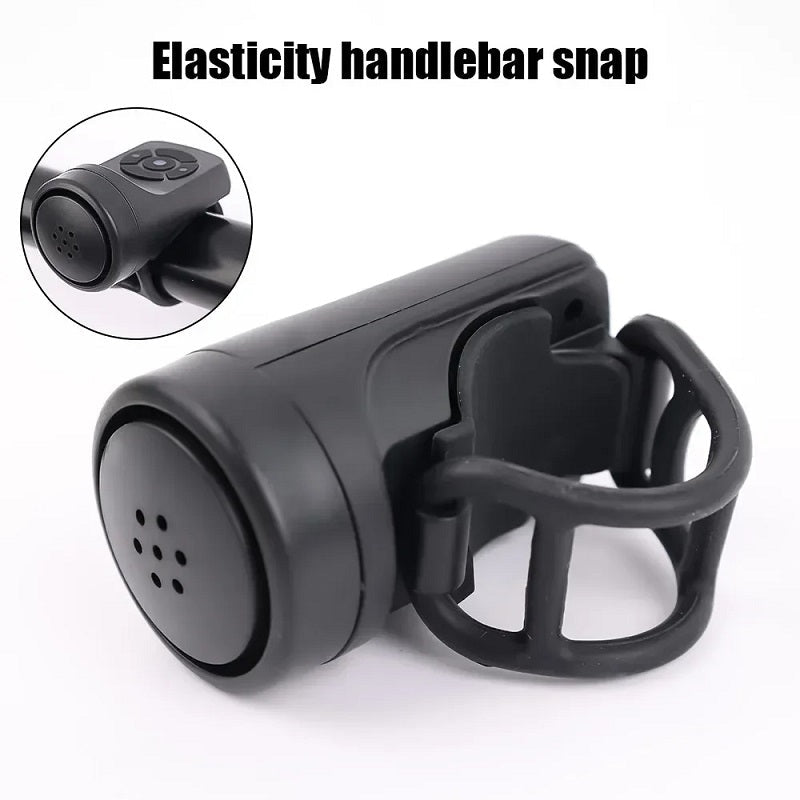 Bicycle Electric Bell Bike USB Charging Horn MTB Mountain Bike Warning Safety Ring Waterproof Bell Cycling Accessories - Outdoors & Sports Tinker Time