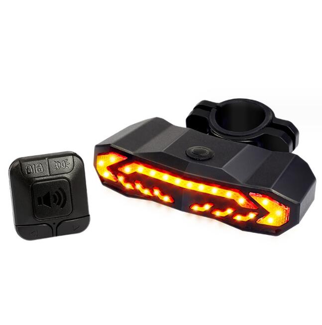 Bike Alarm Tail Light with Turn Signals Multifunctional Waterproof USB Rechargeable Electric Bell Bicycle Lamp Bike Rear Light - Outdoors & Sports Tinker Time