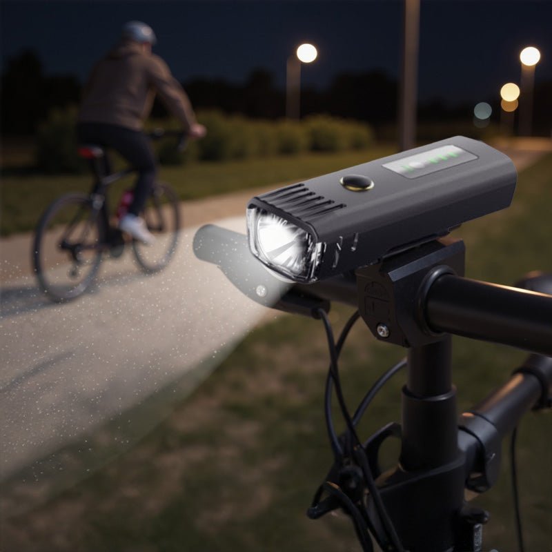 Bike headlight, bike flashlight, LED mountain bike torch, bike taillight, light sensor, cycling headlamp, bike accessories - Outdoors & Sports Tinker Time
