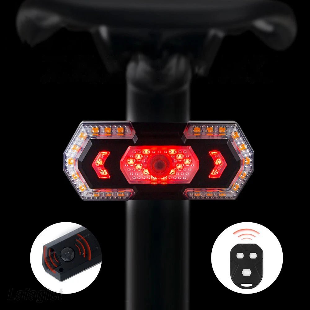 Bike Rear Lamp Smart Wireless Remote Turn Signal Lights Bicycle LED Taillight Easily Installation Bicycle Cycling Accessories - Outdoors & Sports Tinker Time