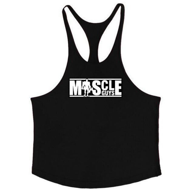 Bodybuilding Tank Top Mens shirts Brand Clothing Fitness Men Singlet Sleeveless Cotton Workout Stringer Shirts - Outdoors & Sports Tinker Time