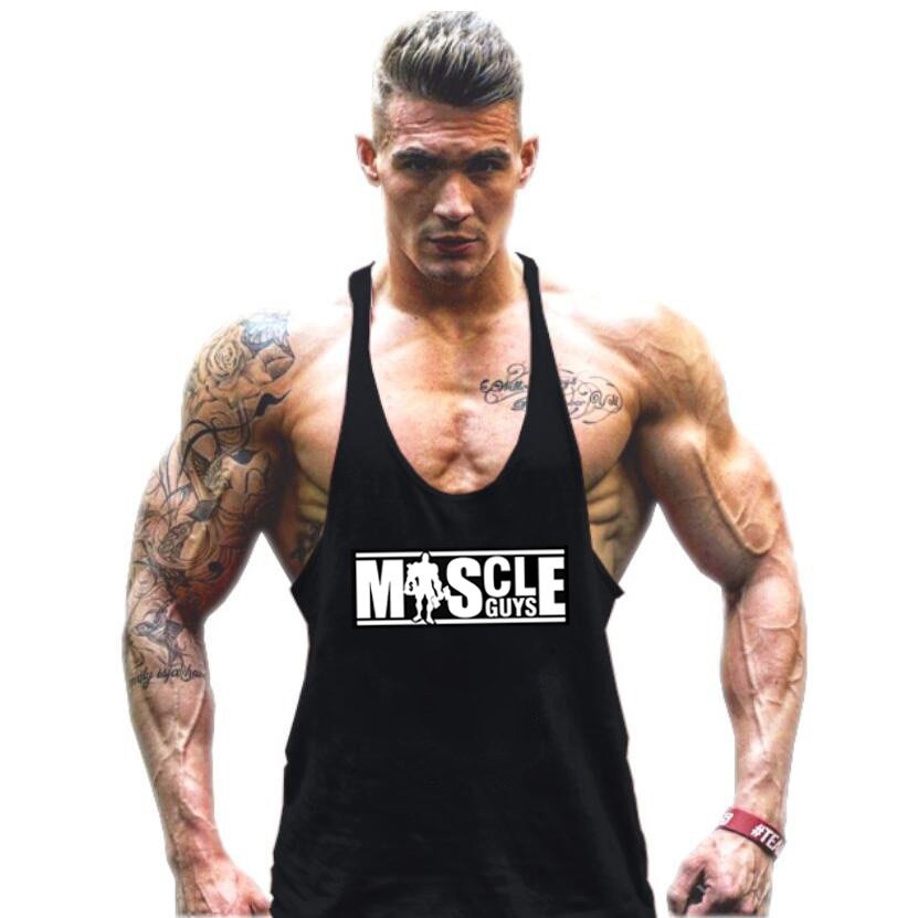 Bodybuilding Tank Top Mens shirts Brand Clothing Fitness Men Singlet Sleeveless Cotton Workout Stringer Shirts - Outdoors & Sports Tinker Time