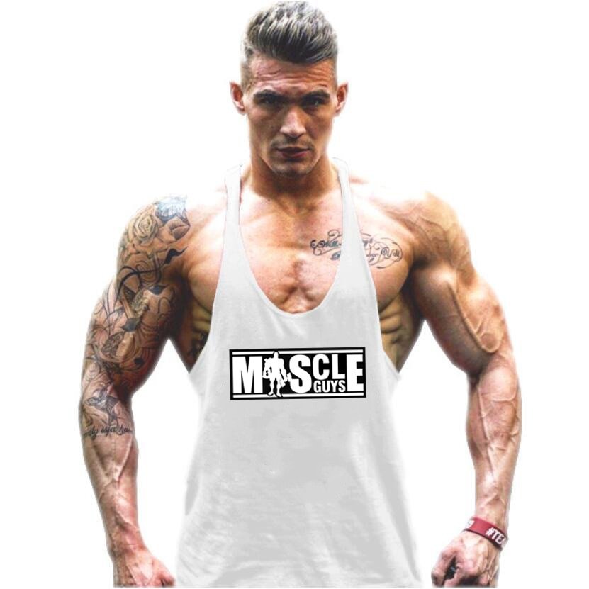Bodybuilding Tank Top Mens shirts Brand Clothing Fitness Men Singlet Sleeveless Cotton Workout Stringer Shirts - Outdoors & Sports Tinker Time