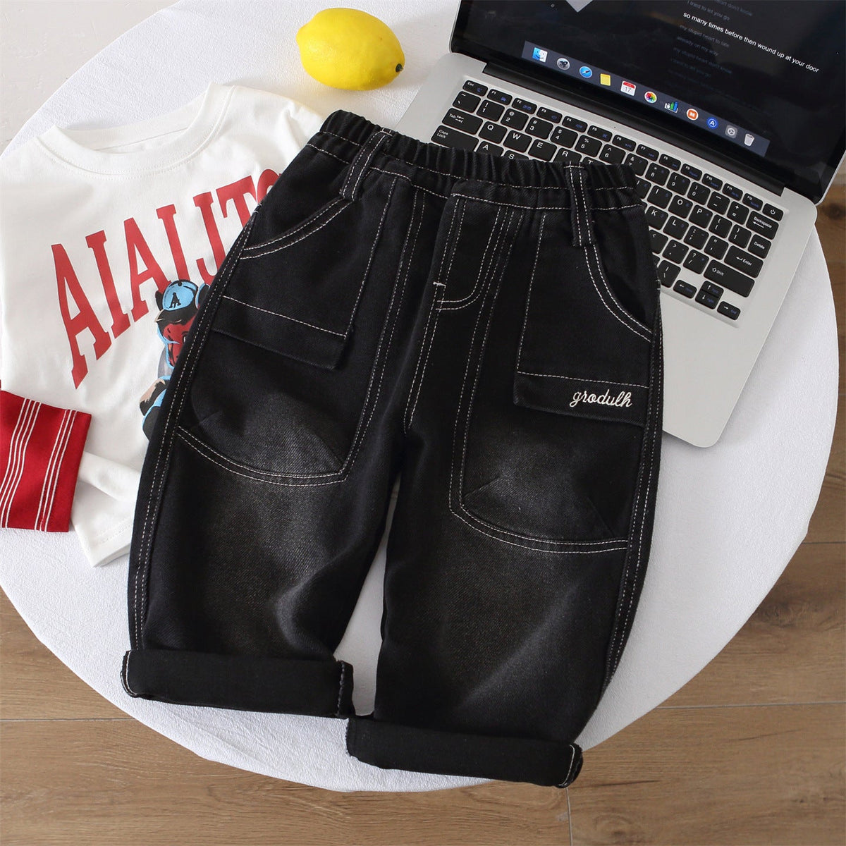 Boys' Cargo Denim Pants - Outdoors & Sports Tinker Time