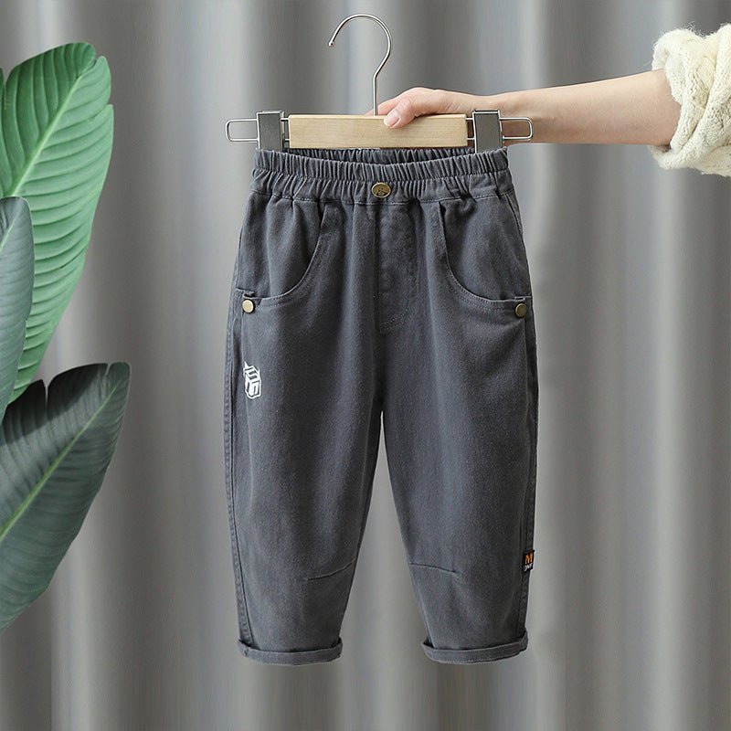 Boys Casual Cargo Pants Long Trousers - Outdoors & Sports Tinker Time