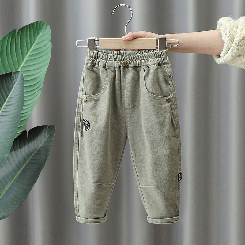 Boys Casual Cargo Pants Long Trousers - Outdoors & Sports Tinker Time