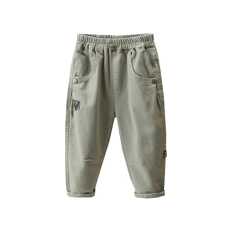 Boys Casual Cargo Pants Long Trousers - Outdoors & Sports Tinker Time