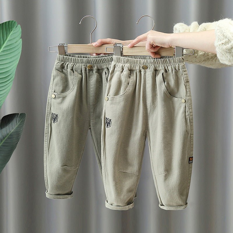 Boys Casual Cargo Pants Long Trousers - Outdoors & Sports Tinker Time