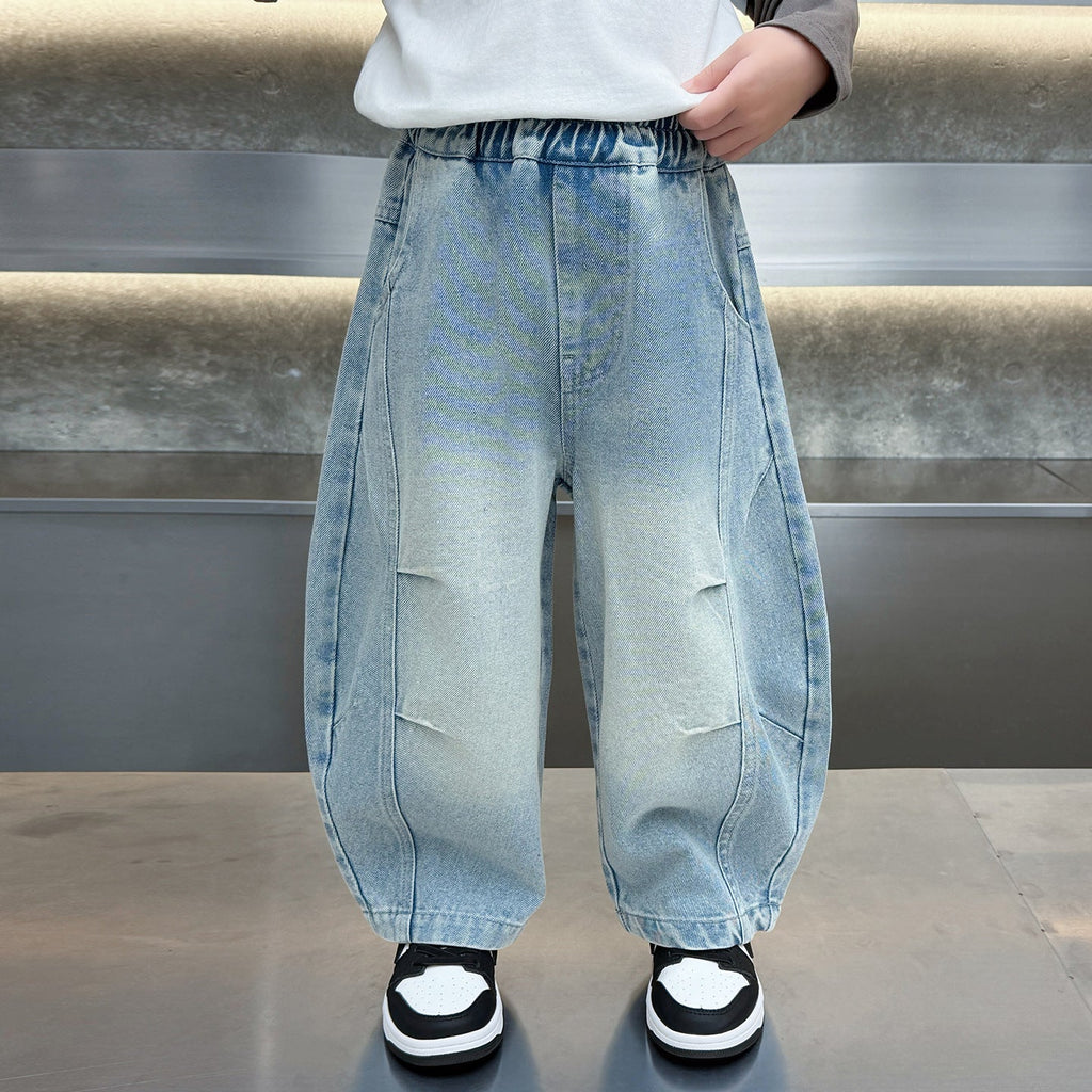 Boys' Casual Denim Curved Leg Pants - Outdoors & Sports Tinker Time
