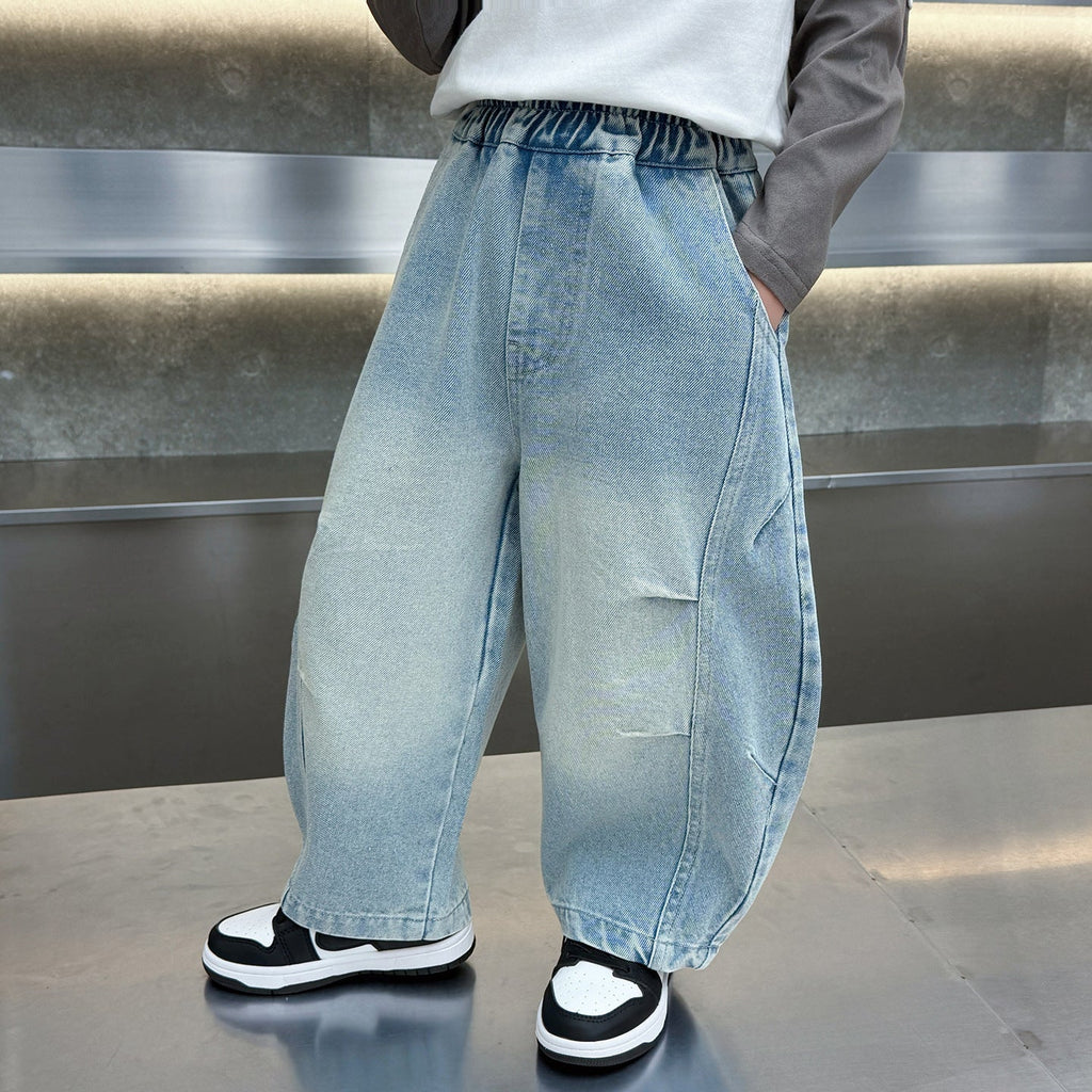Boys' Casual Denim Curved Leg Pants - Outdoors & Sports Tinker Time