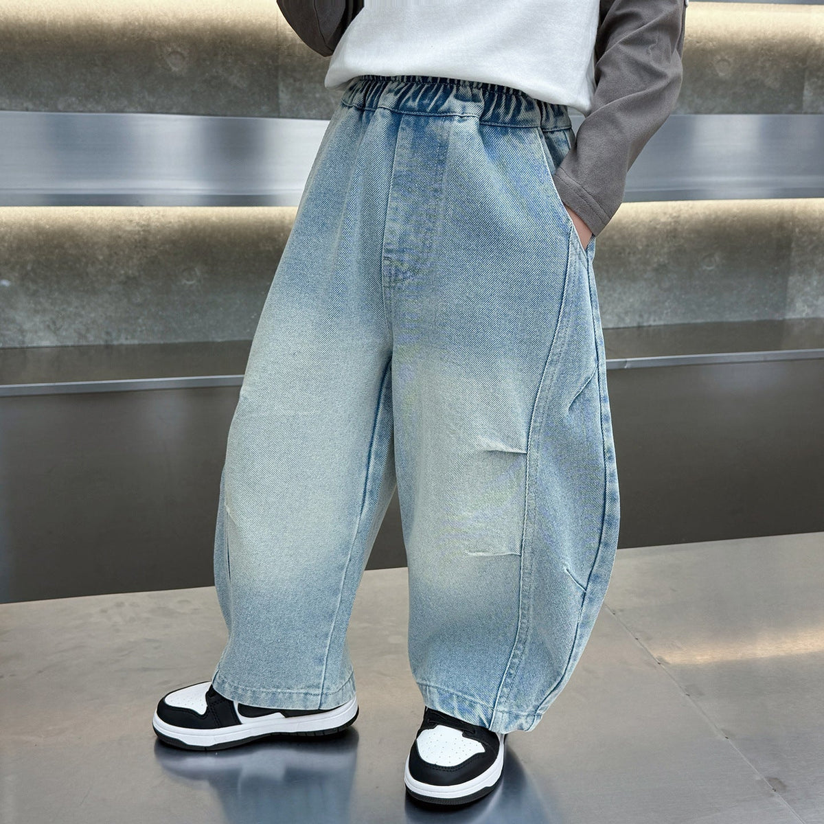 Boys' Casual Denim Curved Leg Pants - Outdoors & Sports Tinker Time