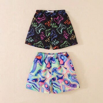 boy's Swim Trunks, Flat-Cut Sports Shorts for Kids, Beach Swimwear Set - Outdoors & Sports Tinker Time