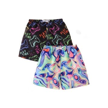 boy's Swim Trunks, Flat-Cut Sports Shorts for Kids, Beach Swimwear Set - Outdoors & Sports Tinker Time